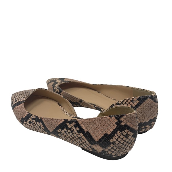 J.Crew Pink Snakeskin Pointed Toe Flats Women’s 7.5 - Picture 6 of 8